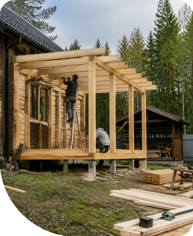 Строительство пристроек и построек на участке в Пятигорске